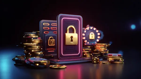 Henkilö käyttämässä laitettaan tunnelmallisessa kasinoympäristössä, kuvaten sujuvaa paluuta SPINARA-tilille.